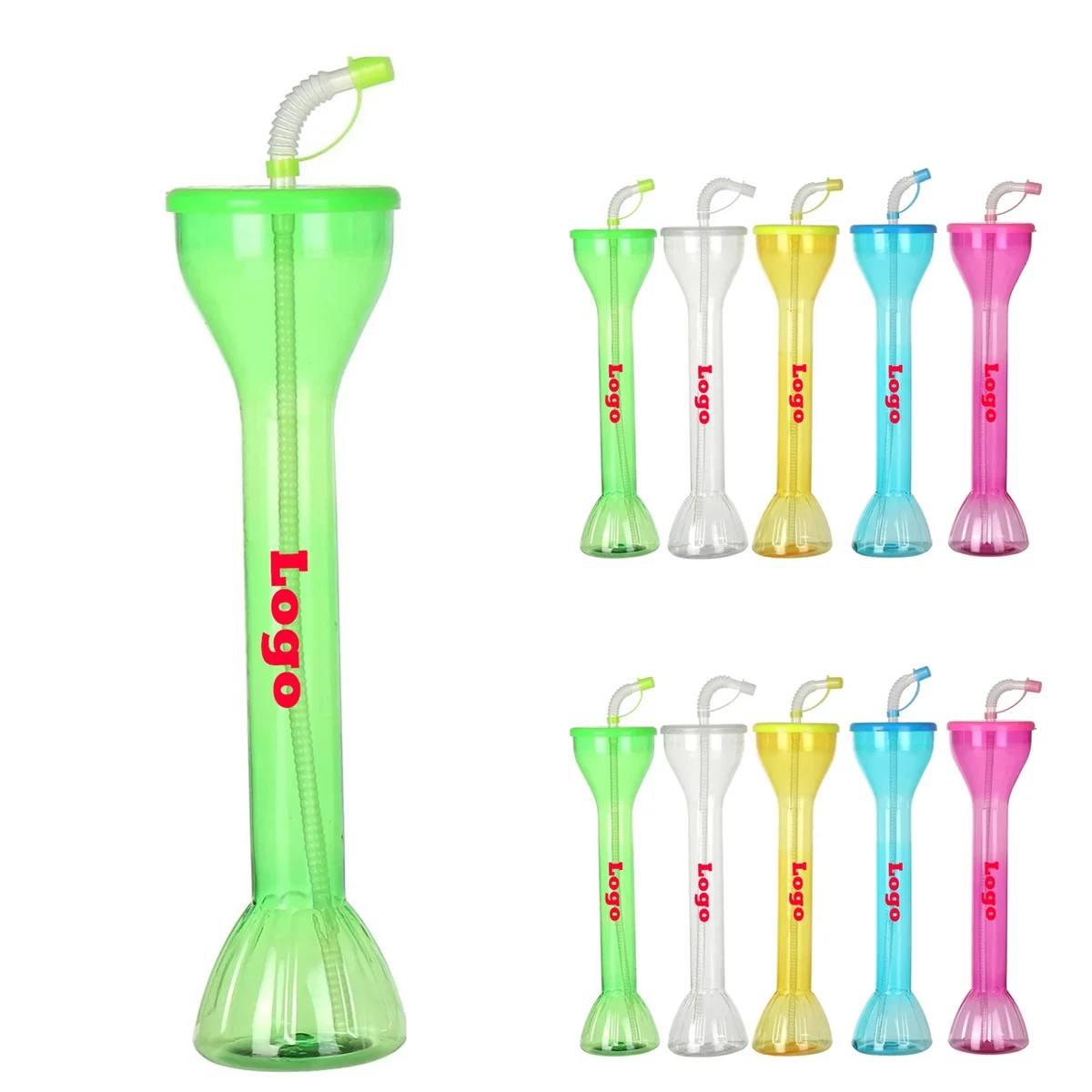 20 oz Party Yard Dumbbell Shaped Slushy Cup With Straw 1