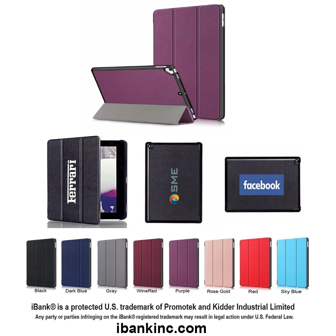 iBank ® Smart Cover Case compatible with Galaxy Tab A7 Lite 8.7" 2021 1