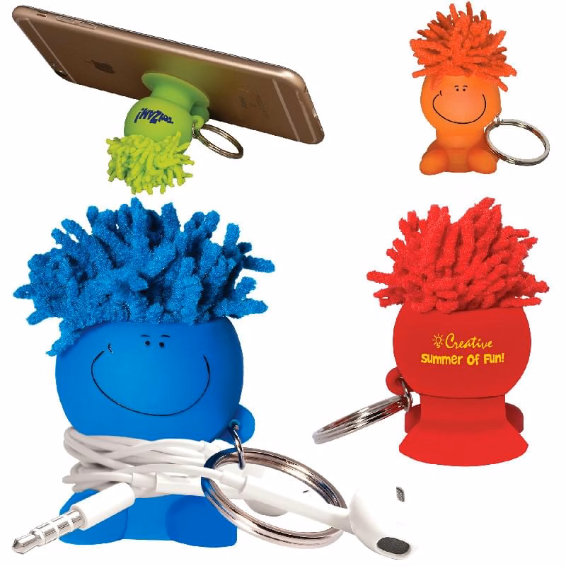 MopToppers® Mobile Stand Cord Winder Key Chain