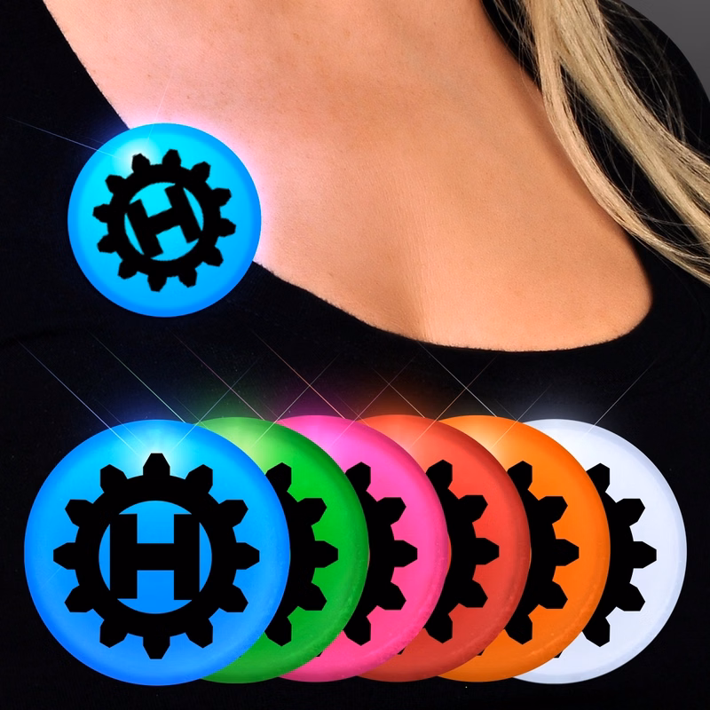 Frosted blinking circle clips