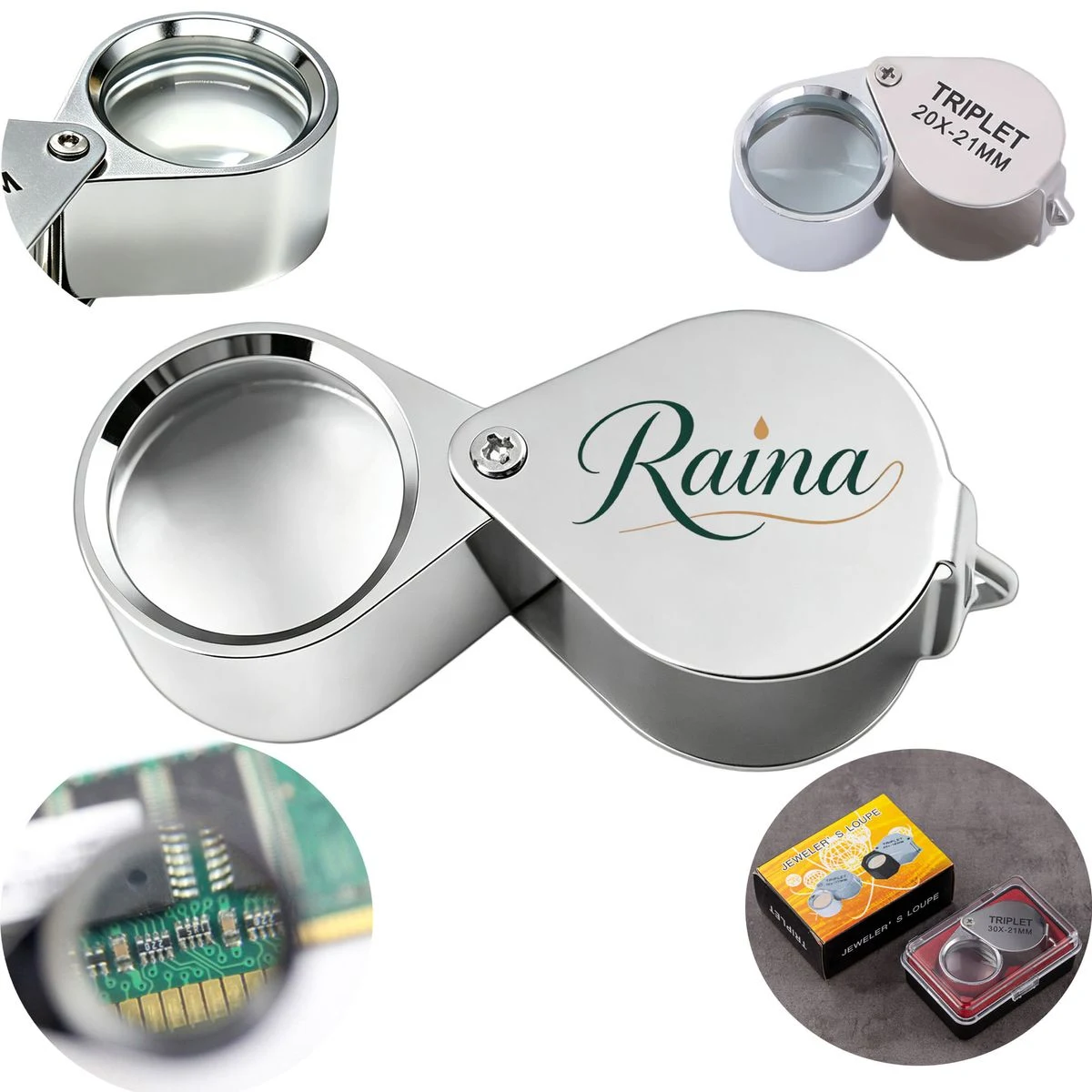 Folding Metal Jewelry Loupe 1