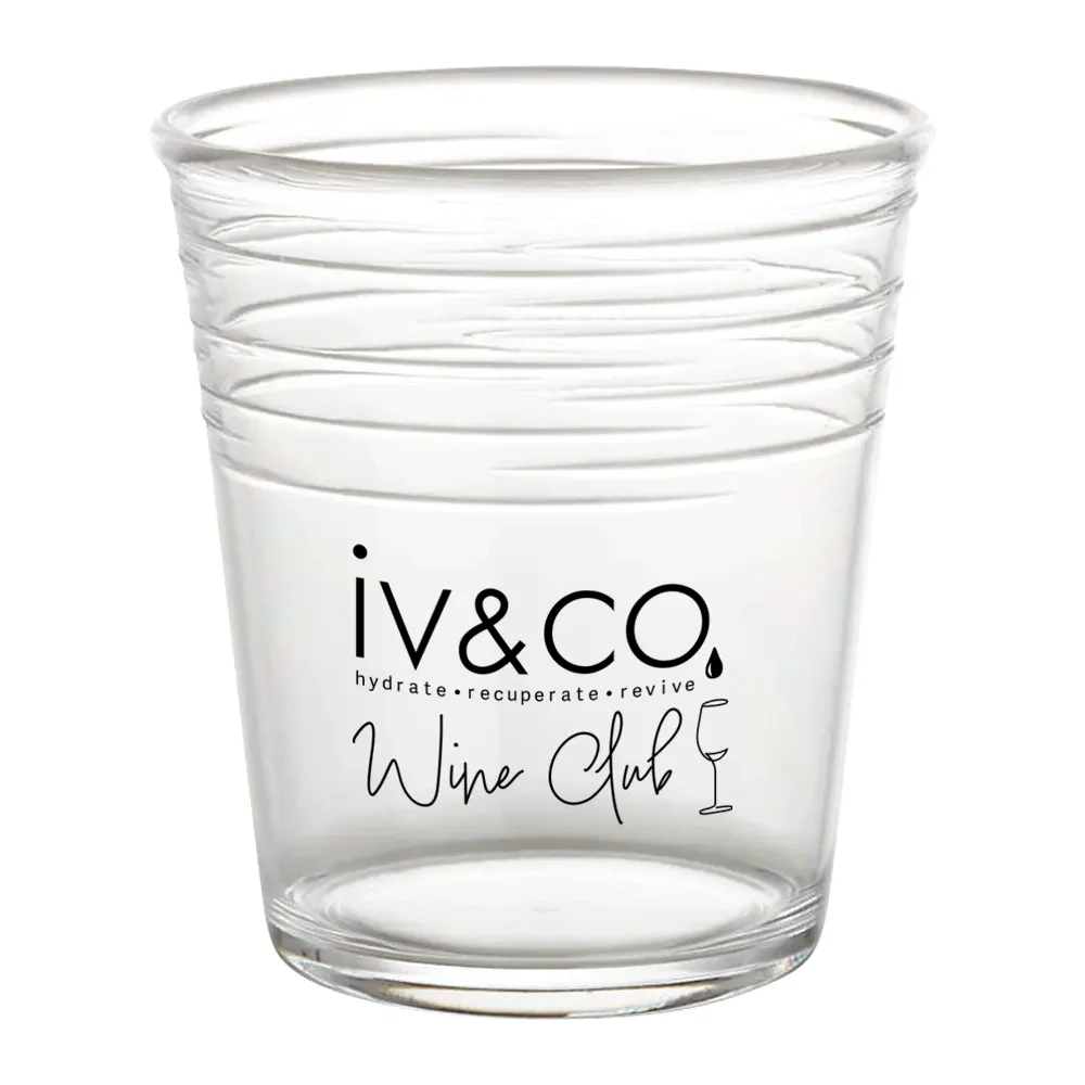 8oz. Acrylic Swirl Cooler Glass 1