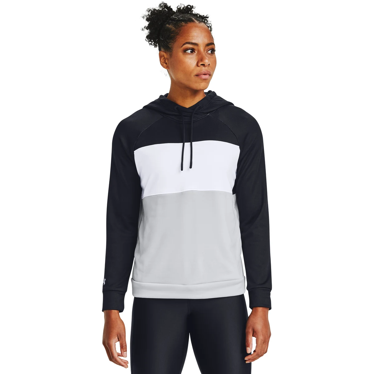 UA Qualifier Fleece Blocked Women's Hoodie 1