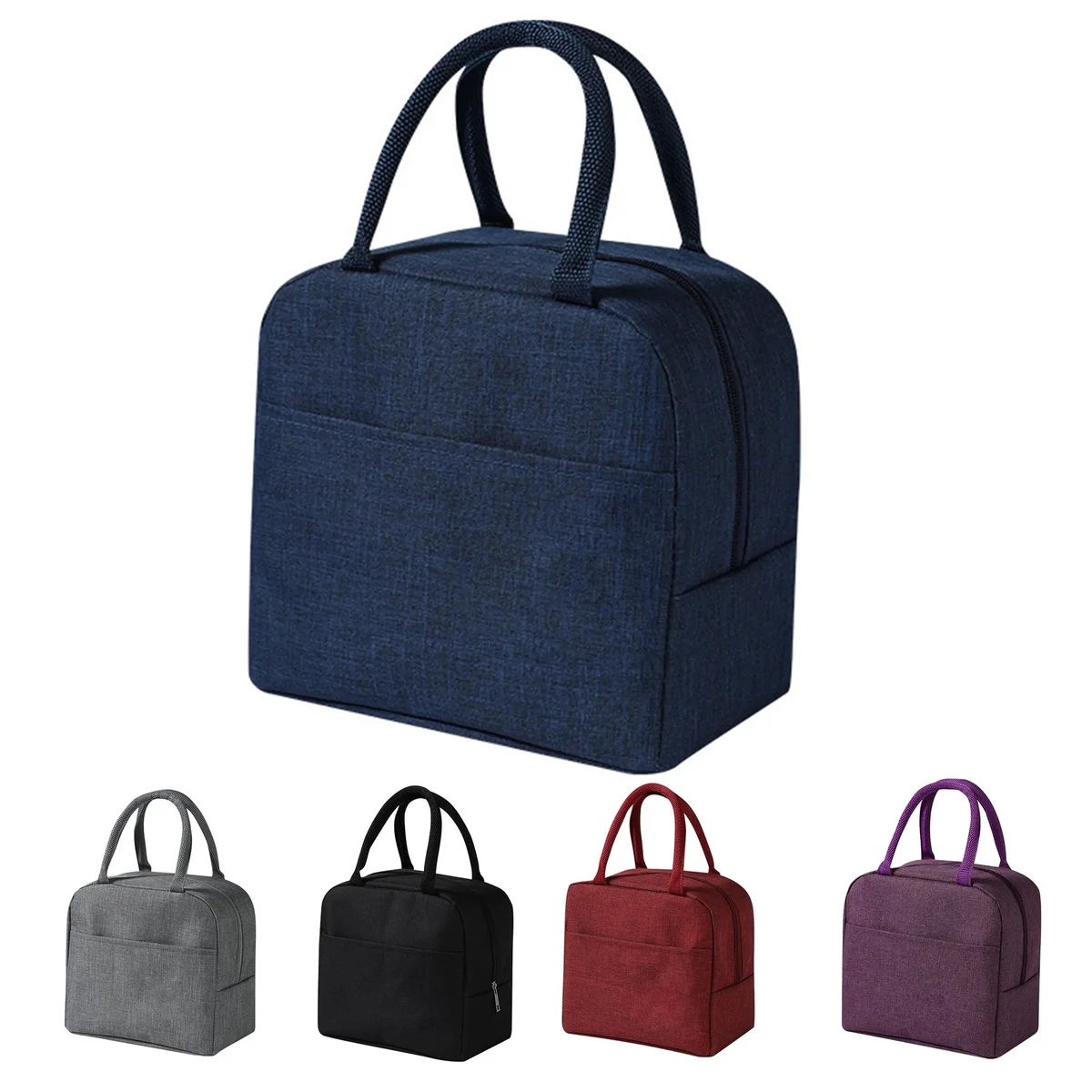 Oxford Cloth Insulated Lunch Bag Handbag 1