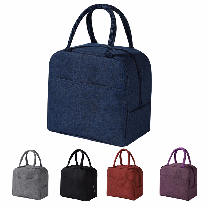 Oxford Cloth Insulated Lunch Bag Handbag
