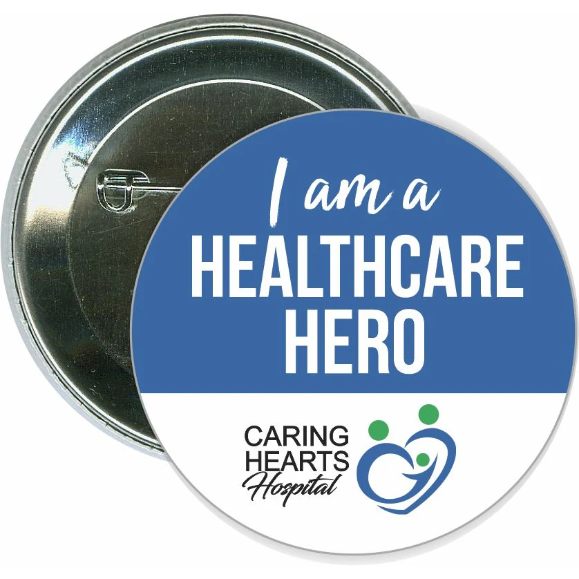 Healthcare Hero, COVID-19, Coronavirus Button 1