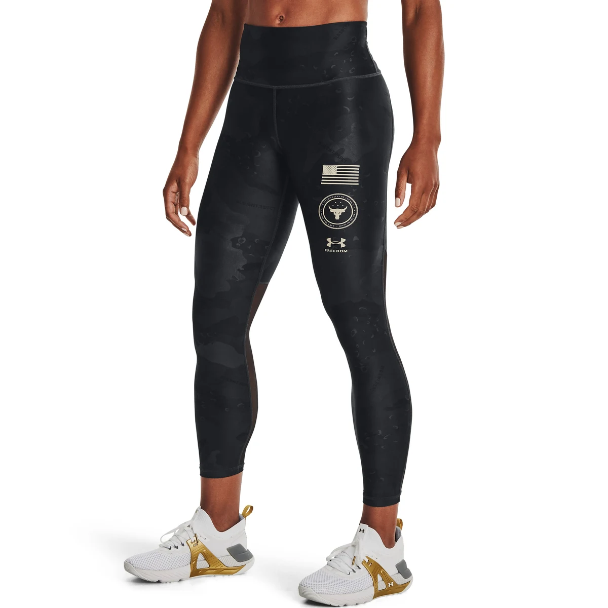 Women's Project Rock HeatGear No-Slip Waistband Ankle Leggings 1