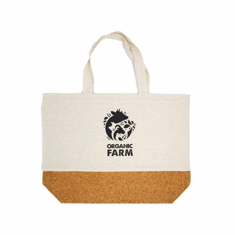 Linen and Cork Tote Bag