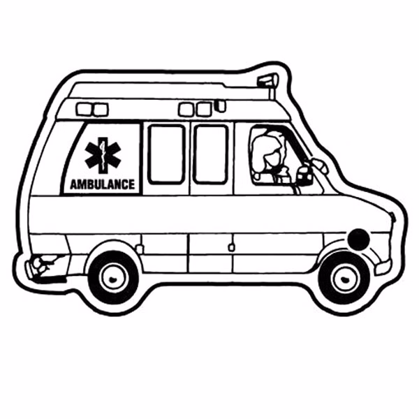Ambulance 2 Key Tag - Spot Color