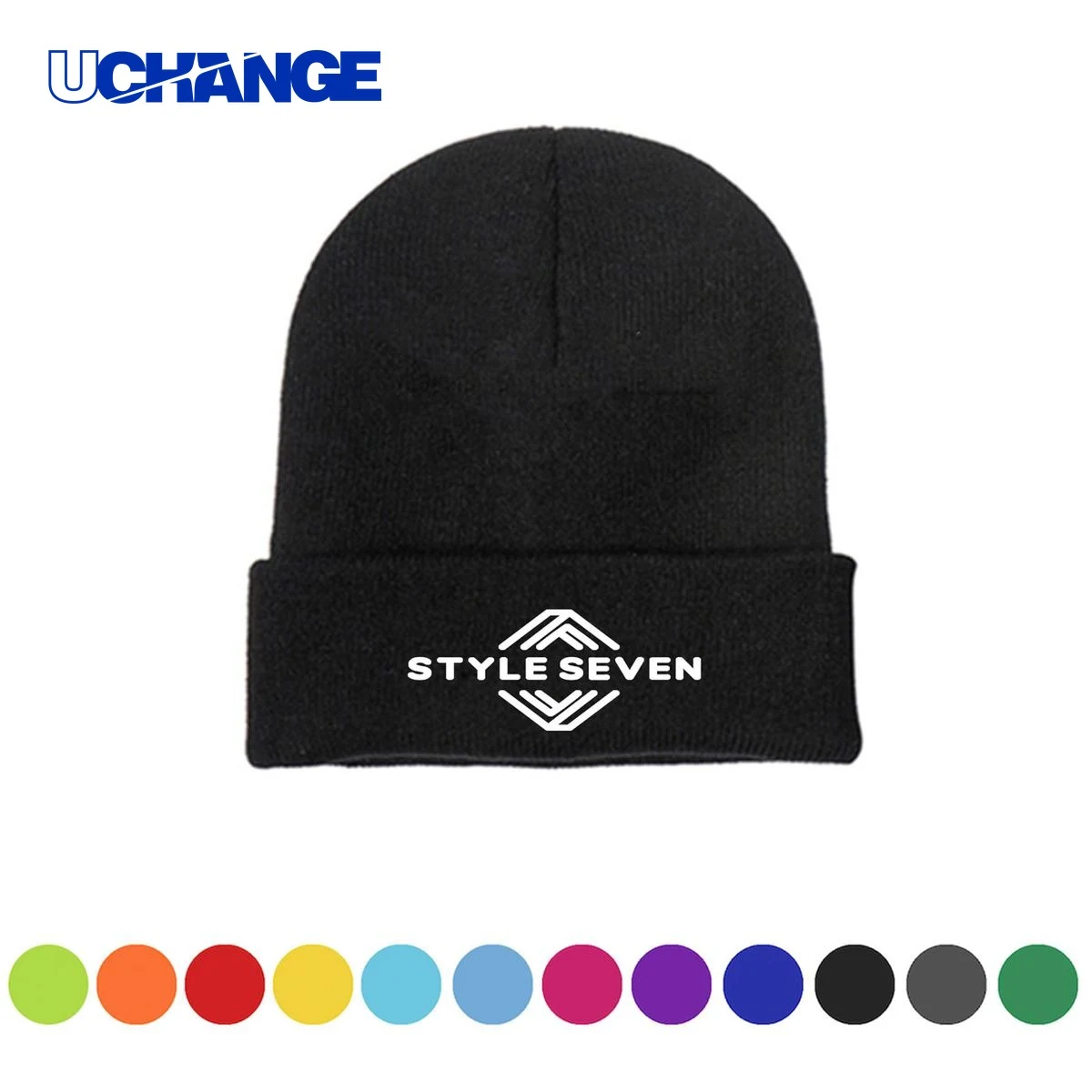 Ribbed Cuff Knit Cap Headwear 1
