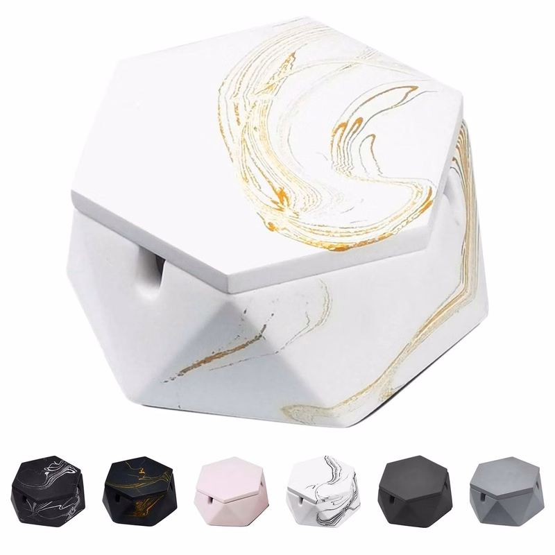 Concrete Ashtray with Lid