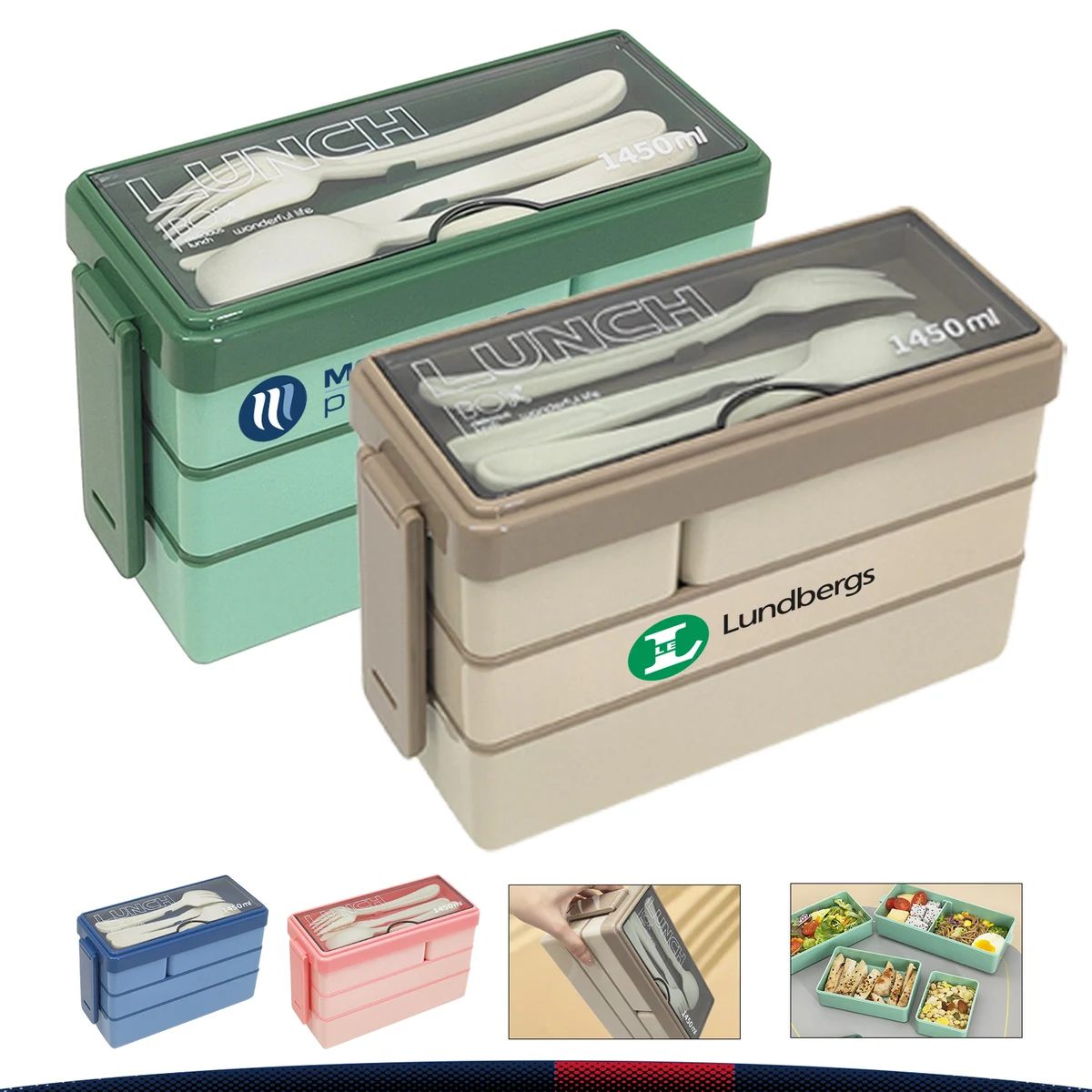 Three-Layer Lunch Box 1