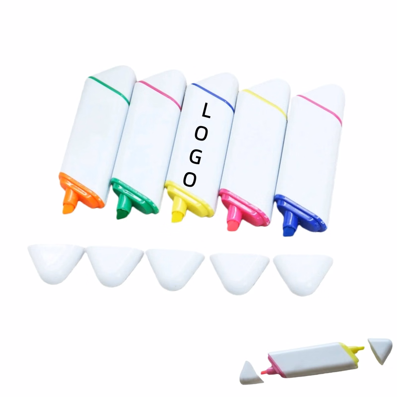 Dual Tip Highlighter 2 Colors Marking Pen For Studying Notes