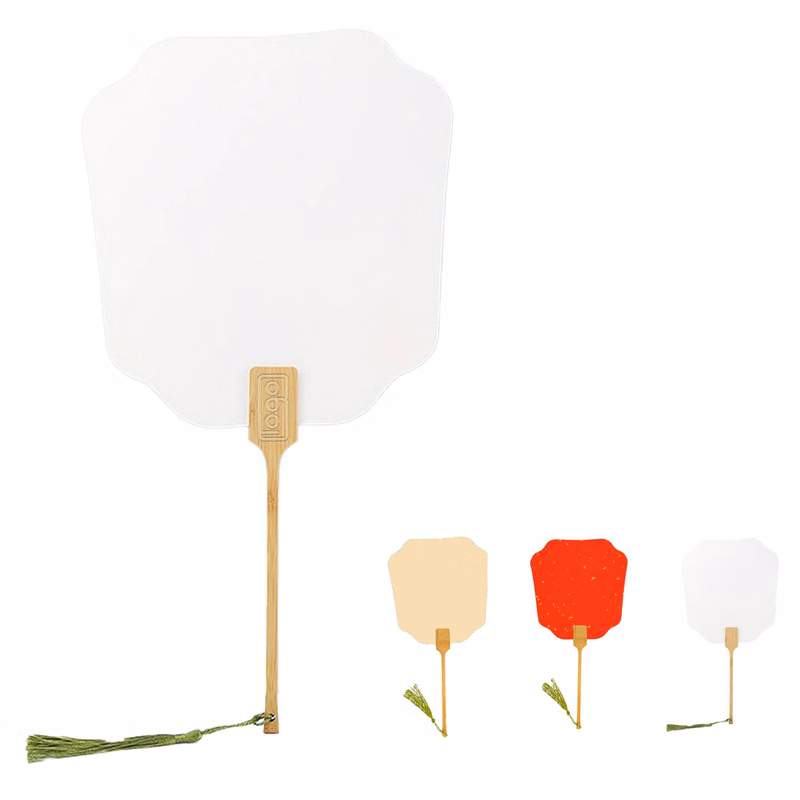 Wooden Handle DIY Paper Handheld Fan