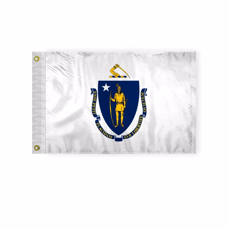 12"x18" to 8'x12' Massachusetts Nylon Flags