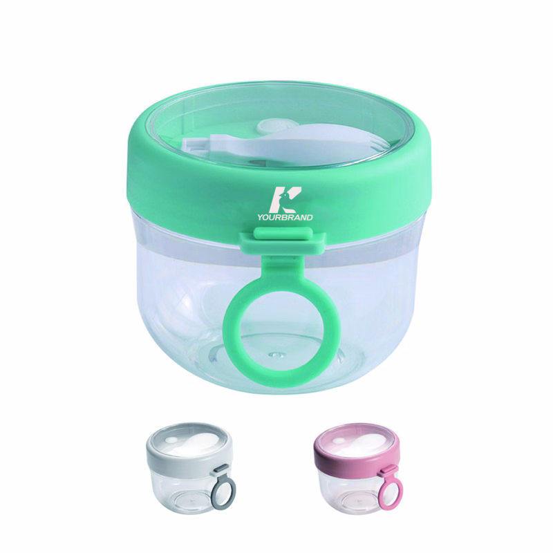 Portable salad bowl oatmeal yogurt breakfast cup with spoon