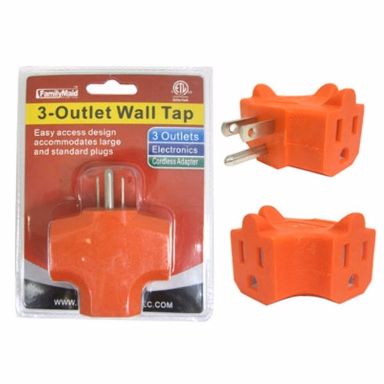3 Outlet Wall Adapters - ETL Rated