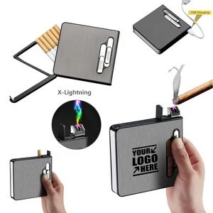 20 Sticks Cigarette Holder With Integrated X Lightning Lighter 1