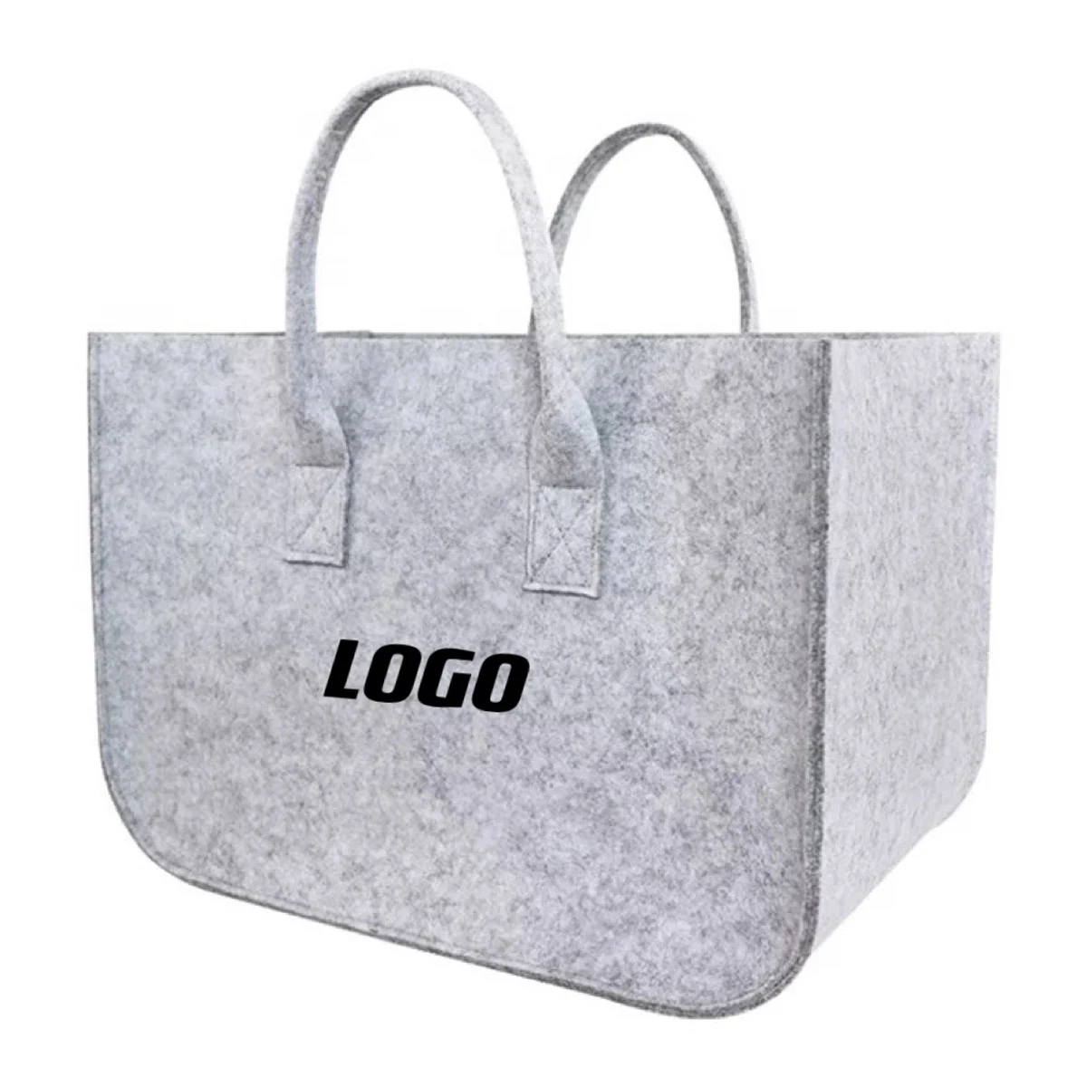 Large Felt Fruit Bag, custom tote bag with logo imprint 1