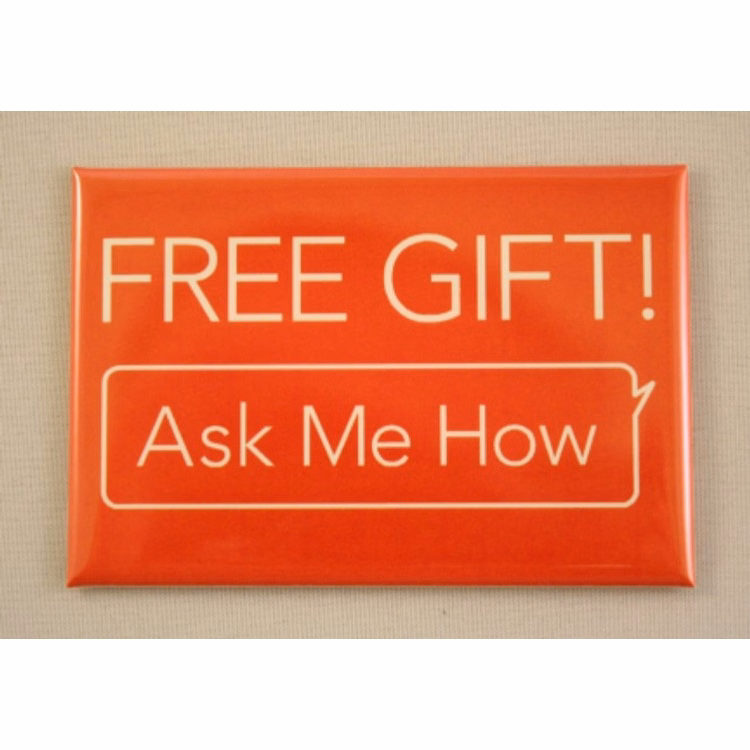 Custom Printed 2" x 3" Buttons with Pin Back