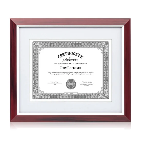 Valencia Certificate Frame 1