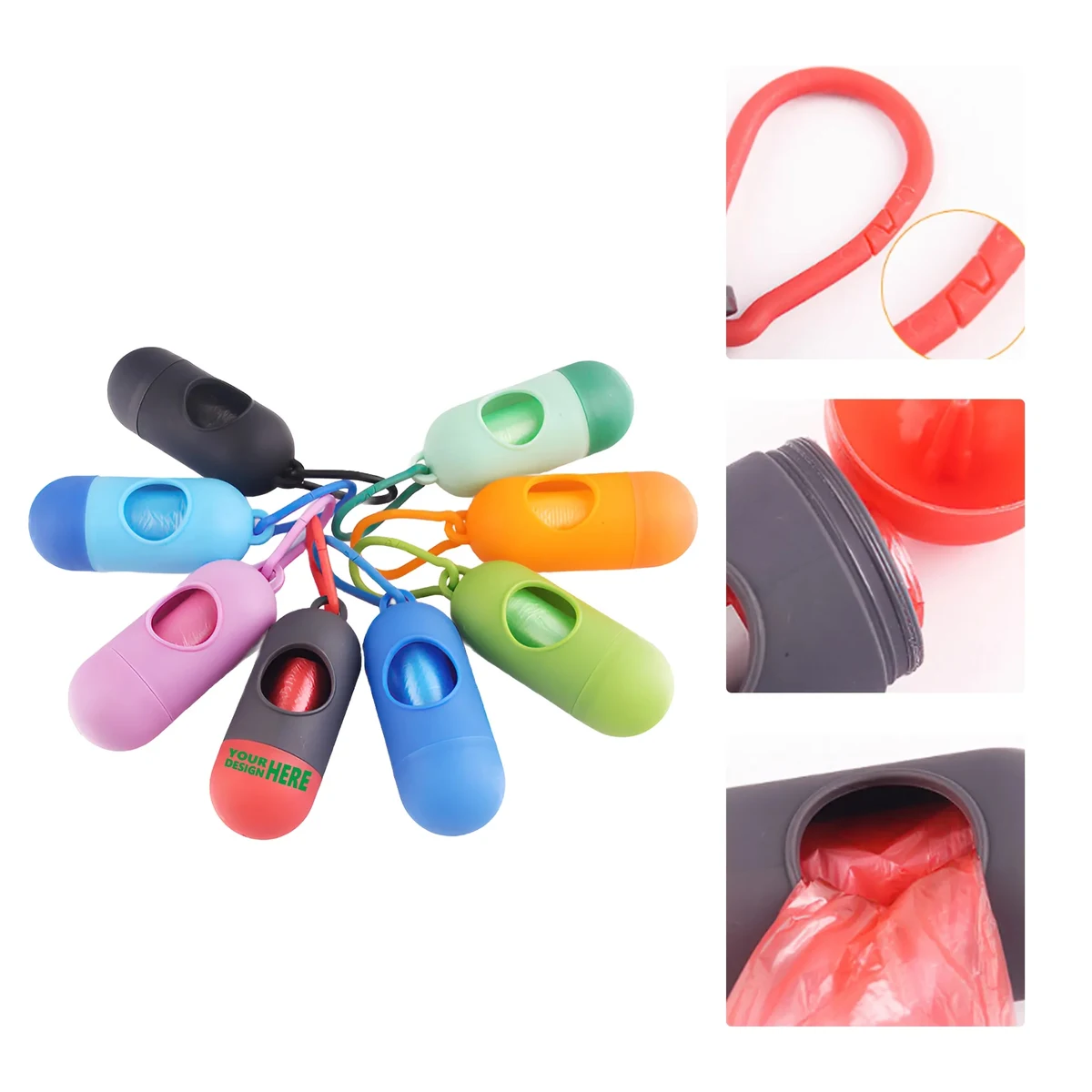 Portable Pet Waste Bag Dispenser with Clip 1