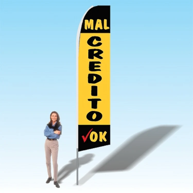 15FT Bad Credit OK Teardrop Promo Flag 1