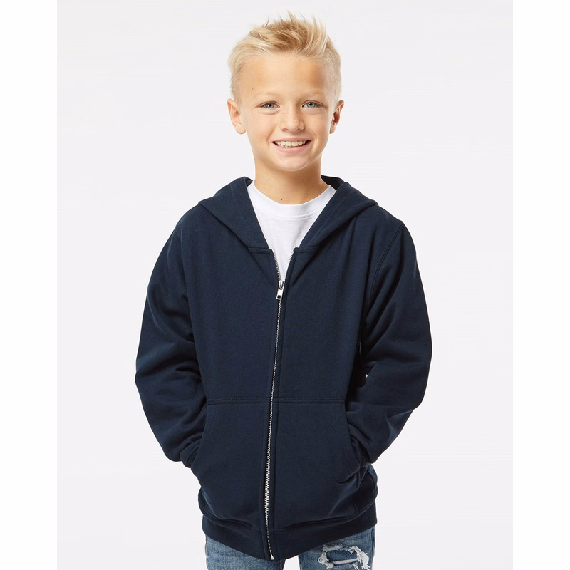 Youth Midweight Full-Zip Hooded Sweatshirt - SS4001YZ