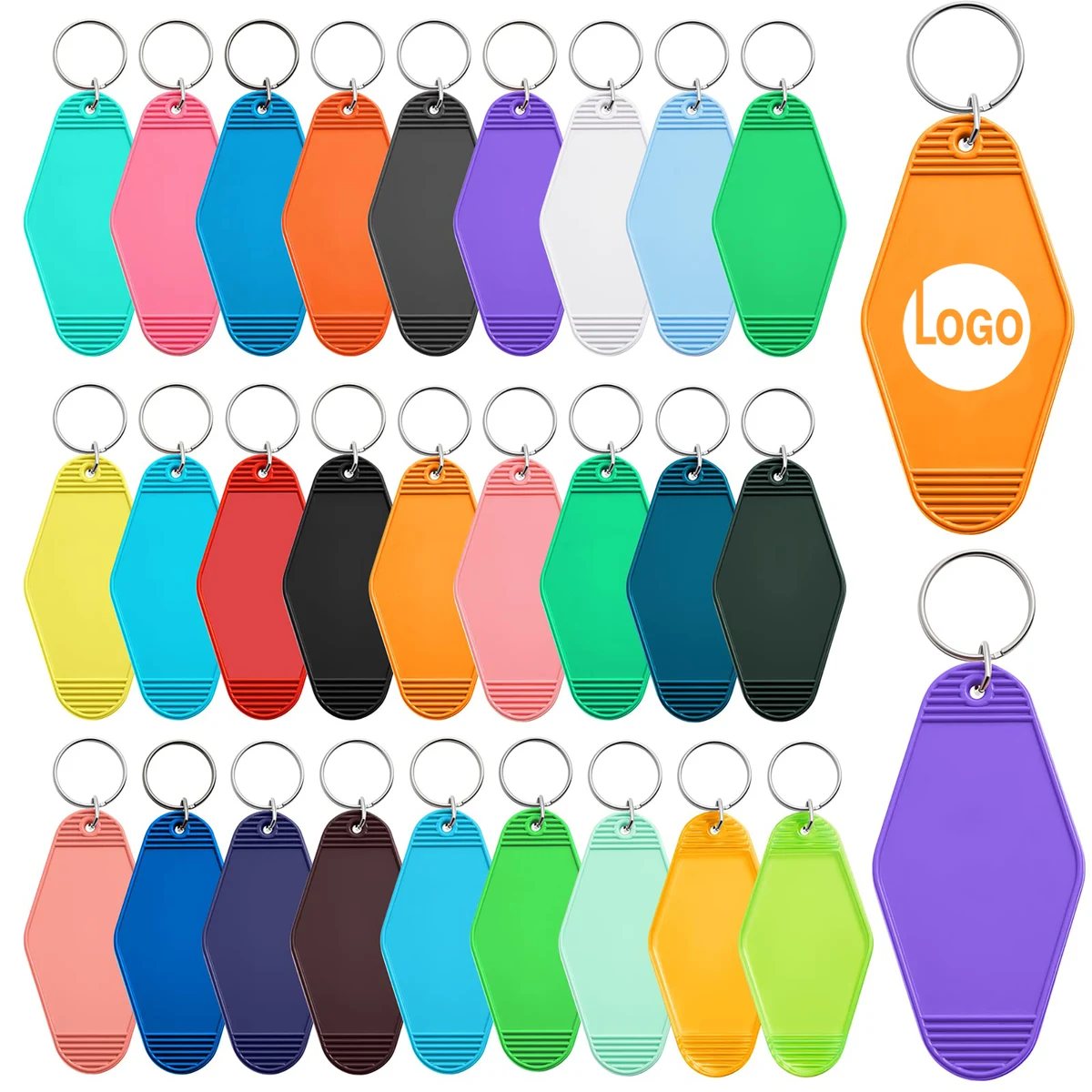 Durable Plastic Diamond Key Tag 1