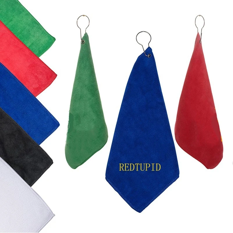 Microfiber Golf Towel with Grommet & Hook 1
