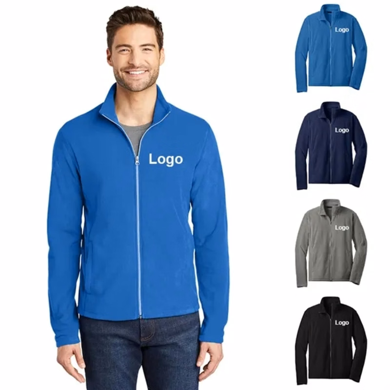 Full Zip Stand Collar Fleece Jacket
