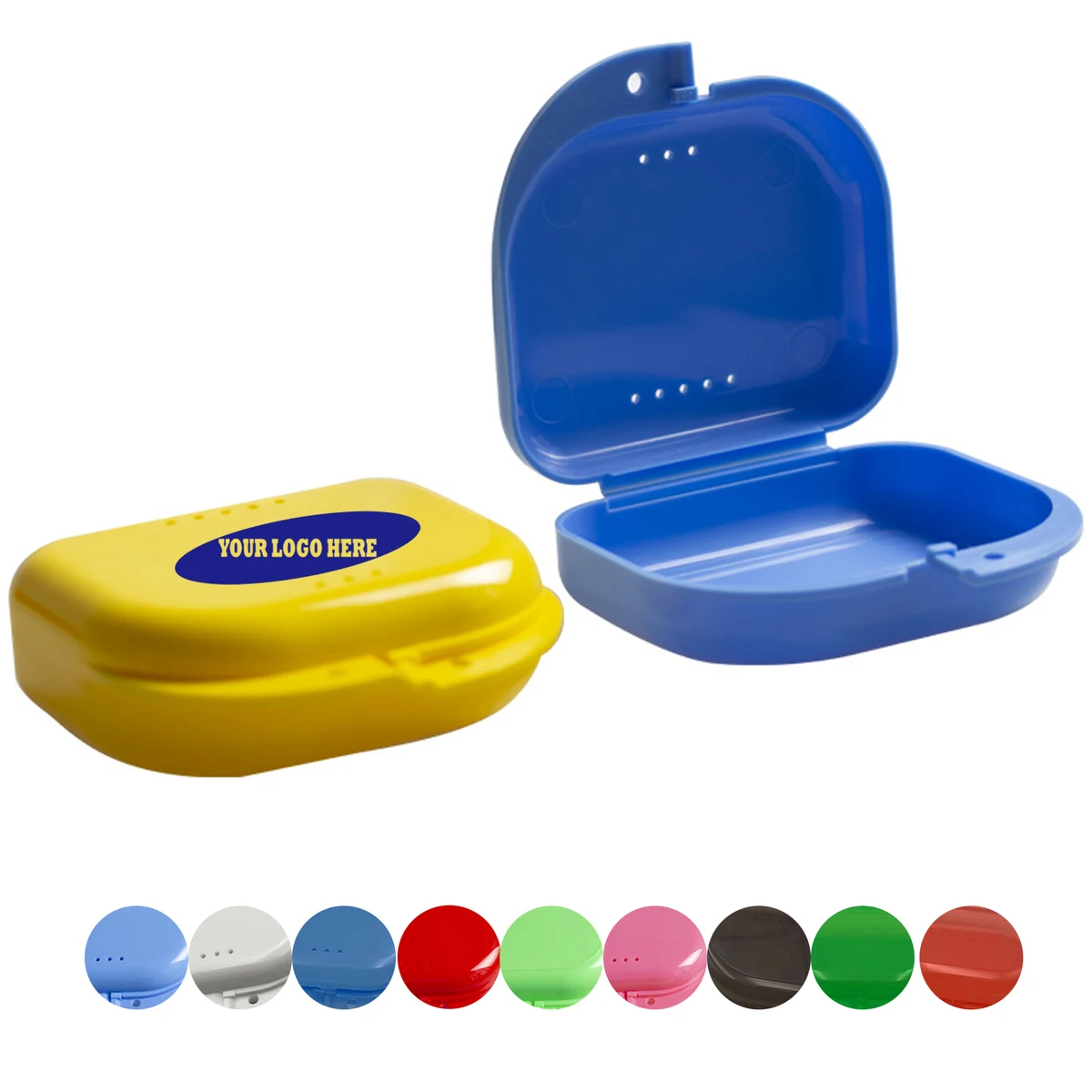 Dental Tray Denture Box Container With Vent Holes 1