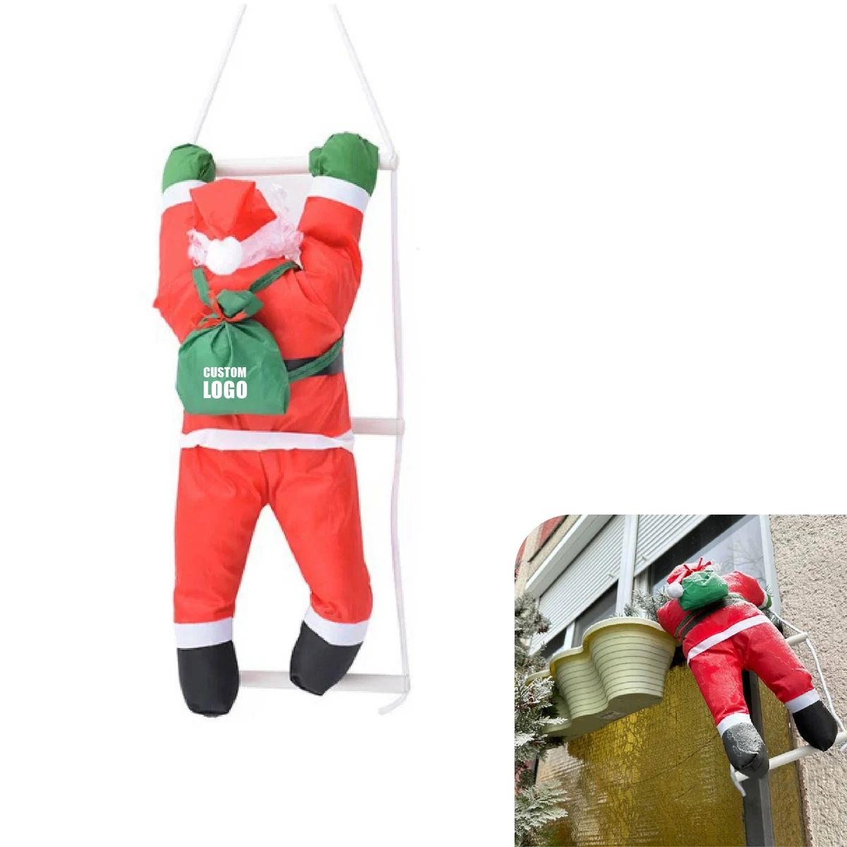 MOQ 10 pcs Christmas Santa Doll Ornament 1