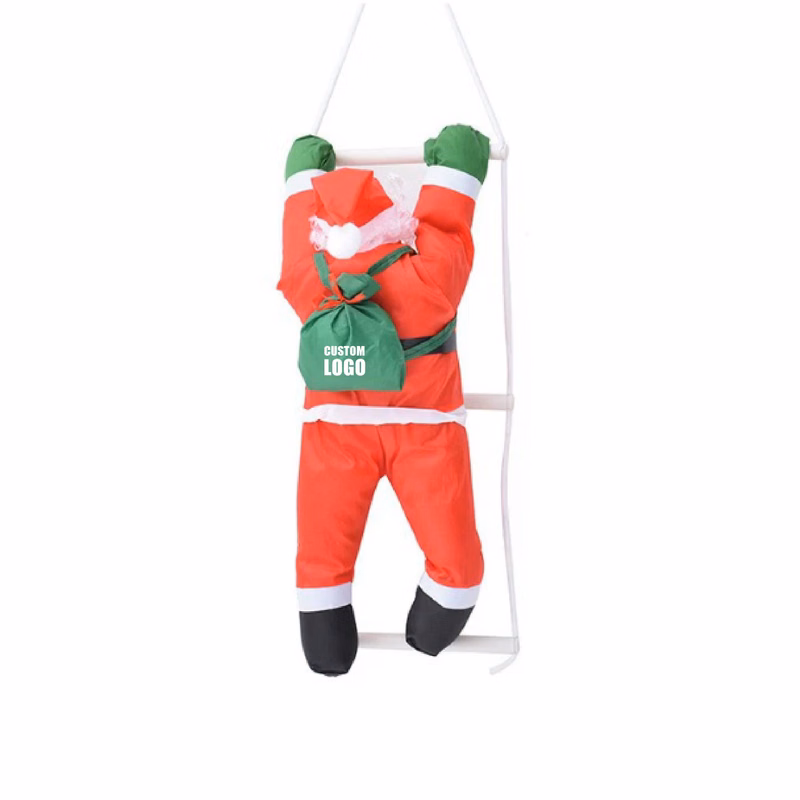 MOQ 10 pcs Ladder-Climbing Santa Decor