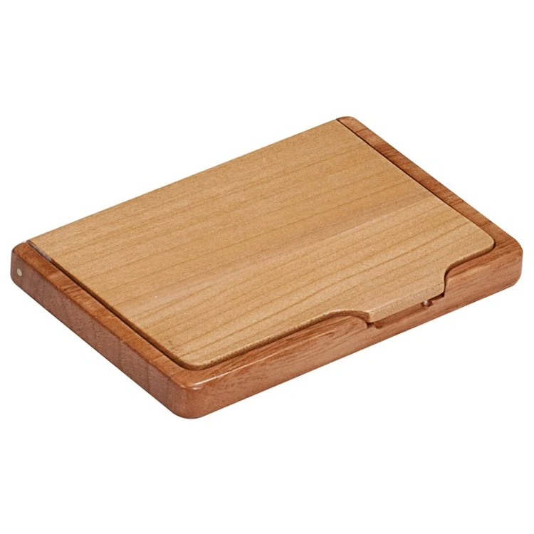 Maple/Rosewood Business card holder 1