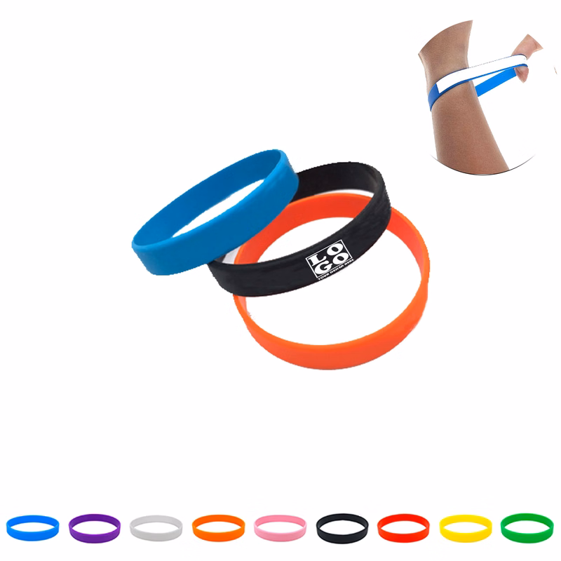 Multi-Color Silicone Sports Wristband for Fitness & Activity