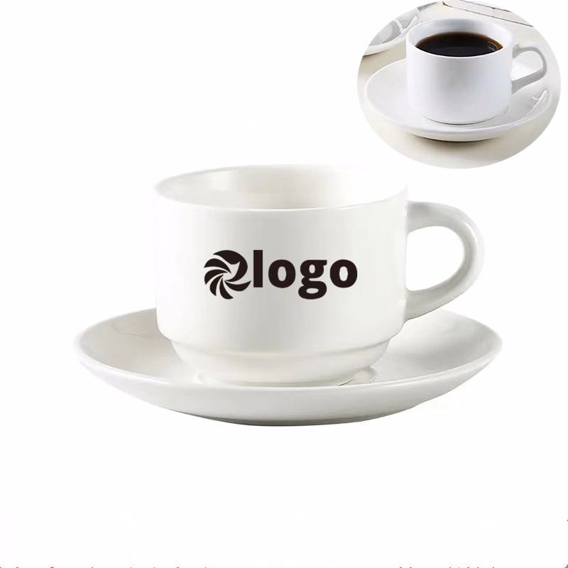 5 Oz. Porcelain Tea Cups Coffee Mugs with Saucer