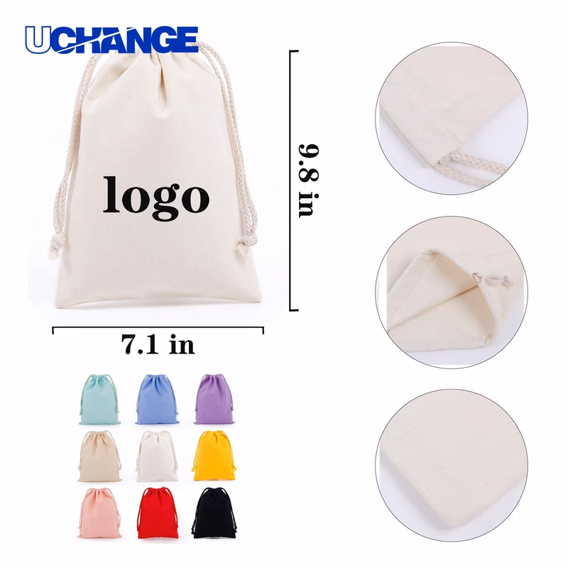 Artistic Cotton Drawstring Pocket Organizer