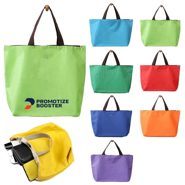 Folding Oxford Cloth Shopping Bag, custom tote bag with logo imprint 1