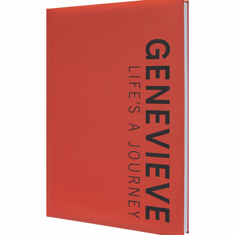7" x 9" Red Leatherette Journal