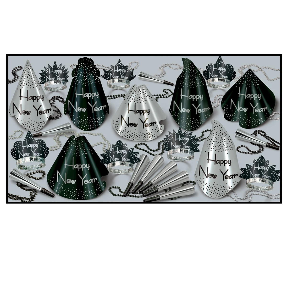 Sparkling Silver New Year Assortment For 50 People 1