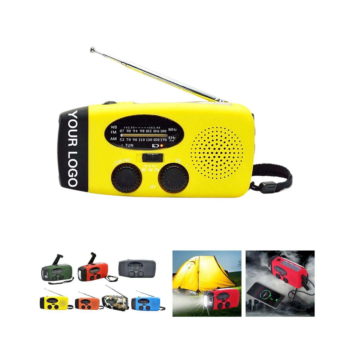 Multi Function Emergency Radio with Solar Power Option 1