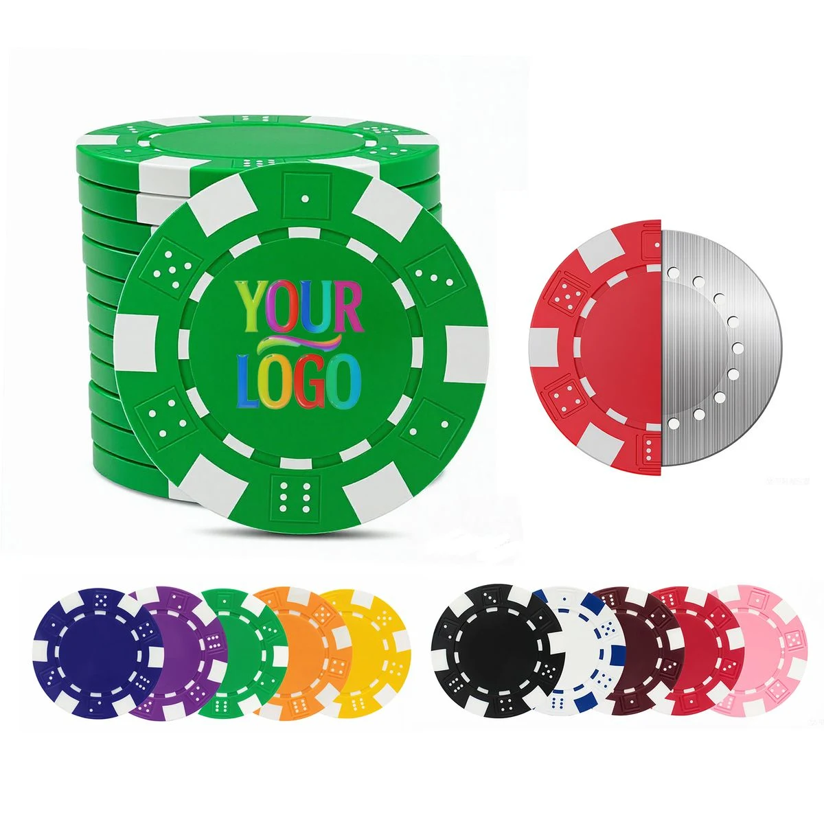Full Color ABS Poker Chips 1