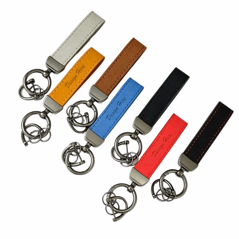 Leather Car Keychain