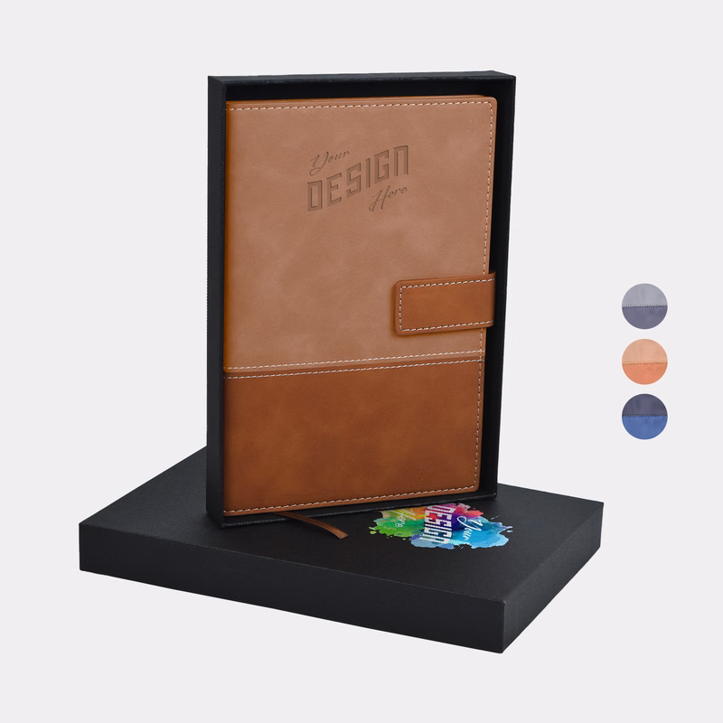 TiTUS® A5 Velveteen Business Notebook – PU Buckle, Bookmark & Gift Box