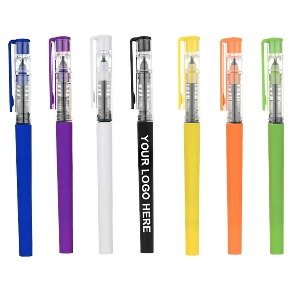 Custom Plastic Gel Pen with Sculpted Grip — Smooth Writing Professional Pen 1