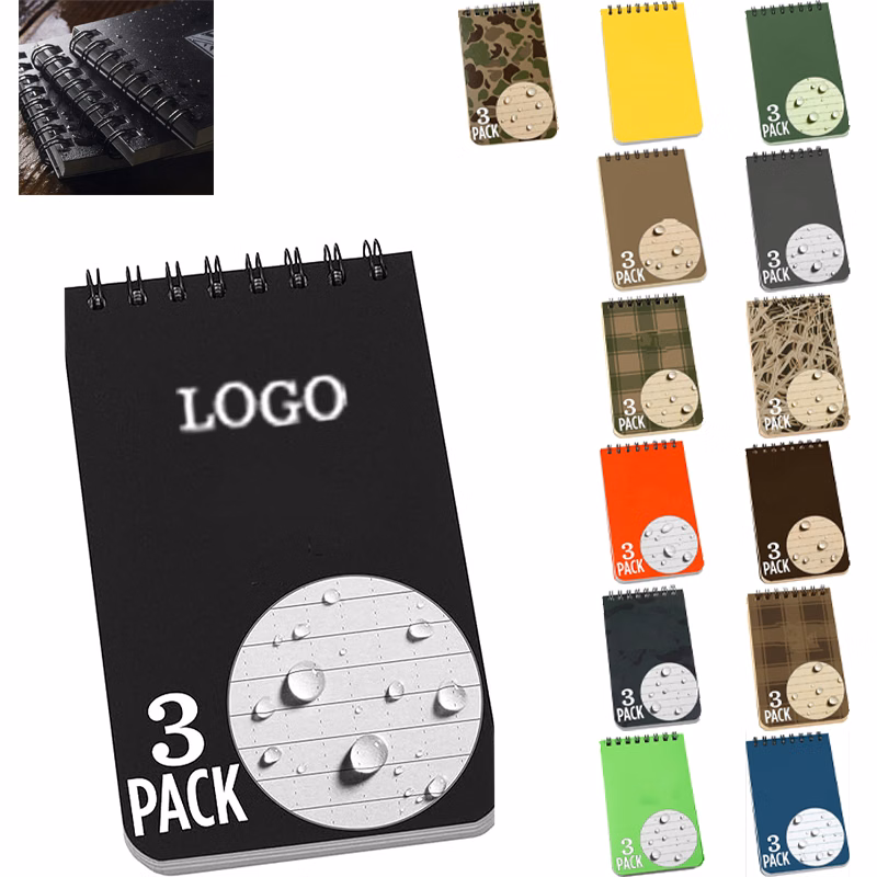Weatherproof Top Spiral Notebook