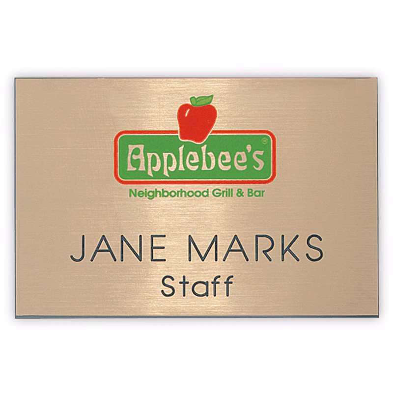 Hollywood Plastic Express Name Badge (Standard size 2" x 3")