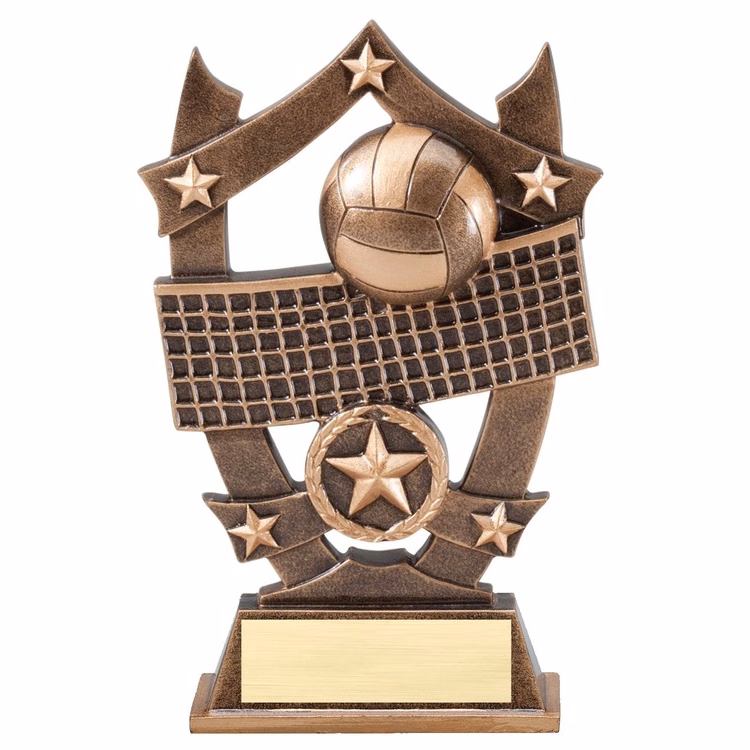 6-1/2" Tall Volleyball Sport Stars Resin
