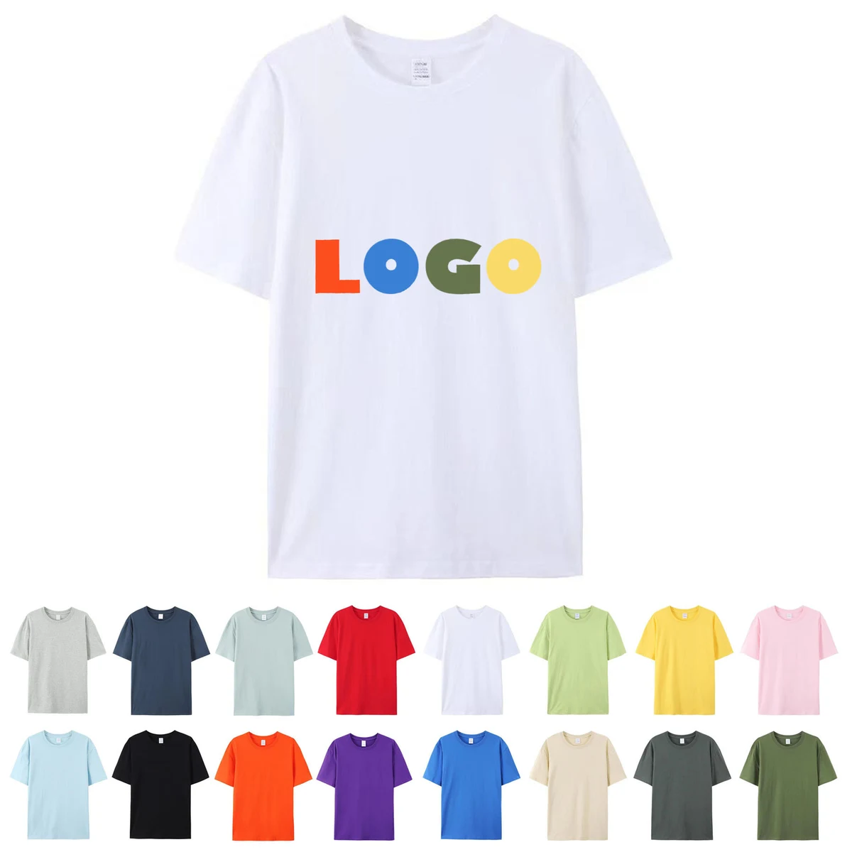 Unisex Cotton Short Sleeve Crewneck T Shirt 1